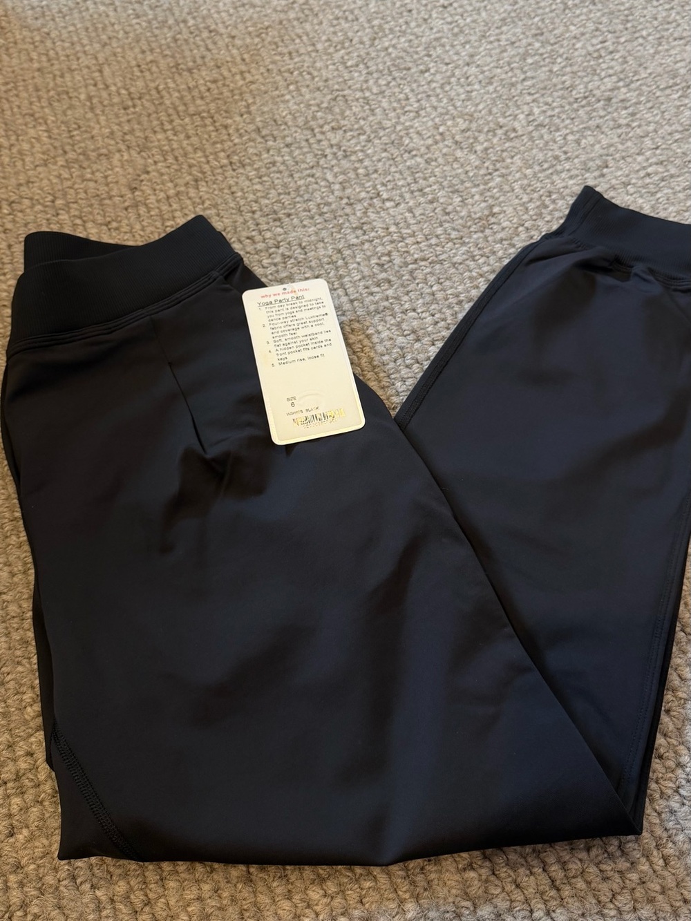 Lululemon Yoga Party Black Pants